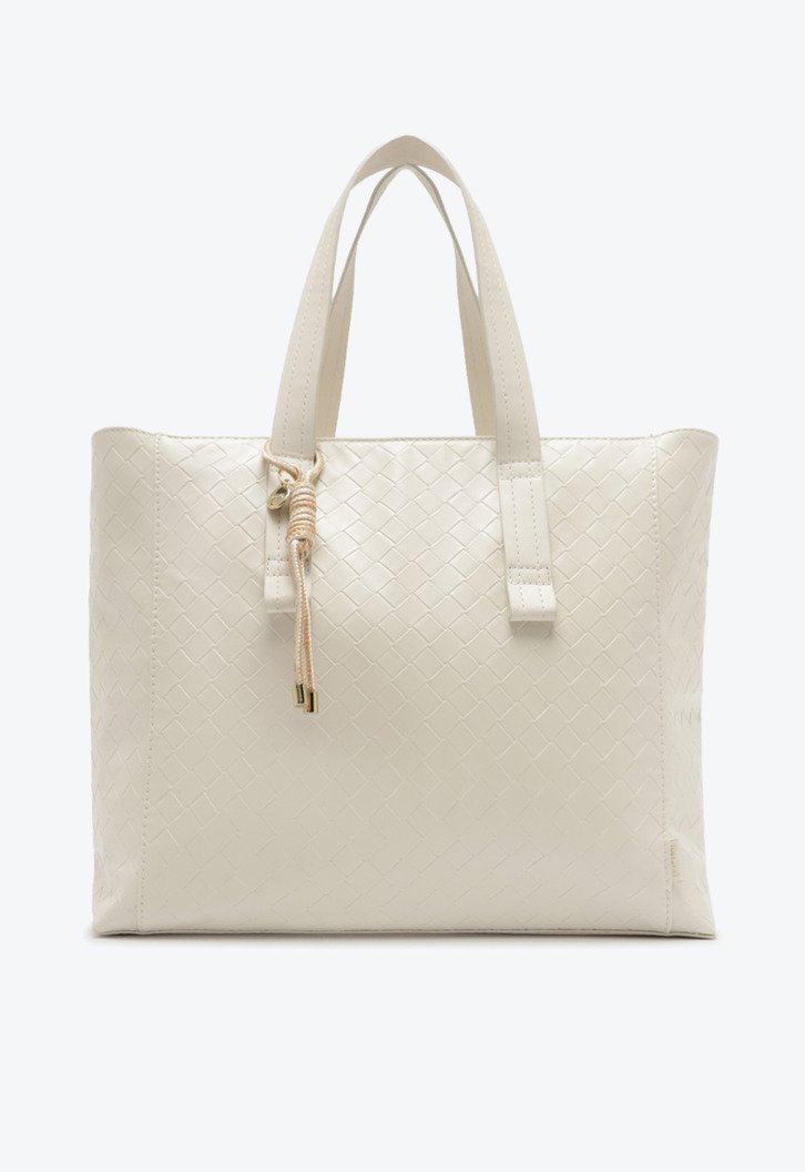 Bolsa Shopping Branca Anacapri Grande Texturas