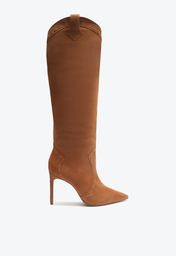 Bota Marrom Schutz Over The Knee Salto Fino