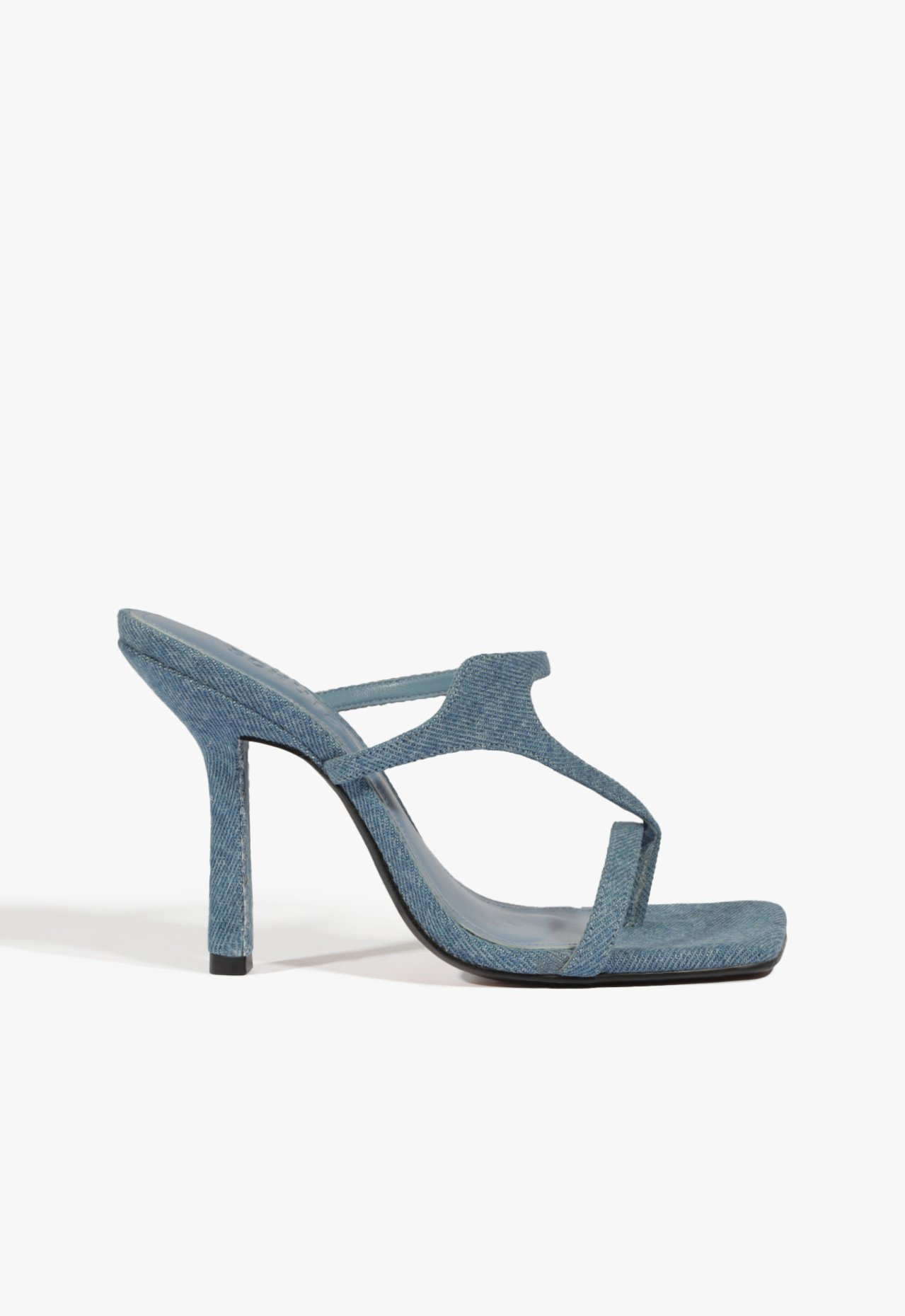 Sandália Mule Natalia Denim Jeans Azul | ZZ MALL