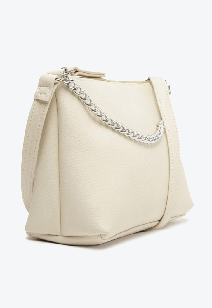 Bolsa Tiracolo Branca Anacapri Lisa Corrente Média