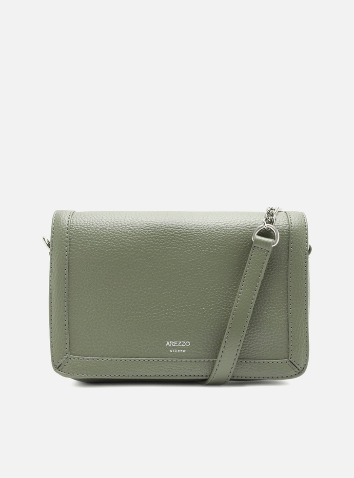 Bolsa Tiracolo Verde Arezzo Pequena