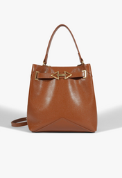 Bolsa Bucket Couro Marrom