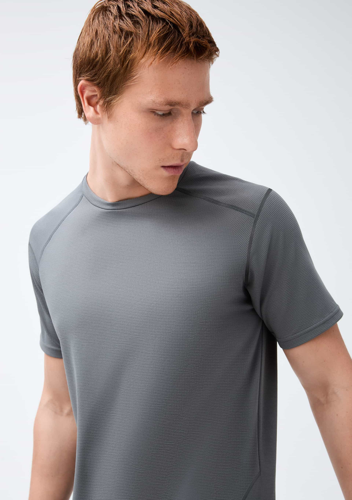 Camiseta Cinza Hering Esportiva Secagem Rápida