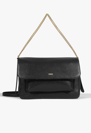 Bolsa Brooke Couro Preta | ZZ MALL