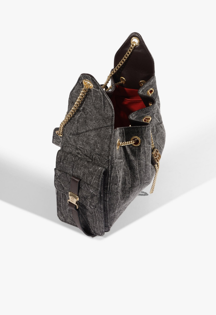 Bolsa Schutz Shoulder Grande Lilibet Denim | ZZ MALL