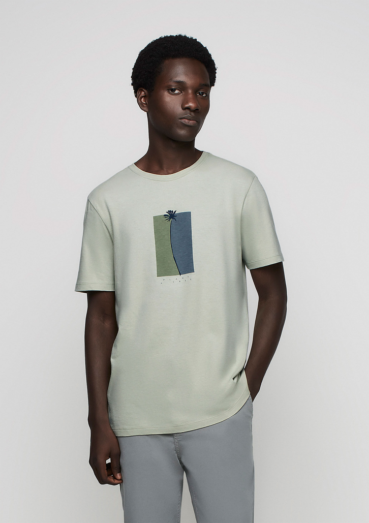 Camiseta Verde Claro Dzarm Manga Curta Decote Redondo