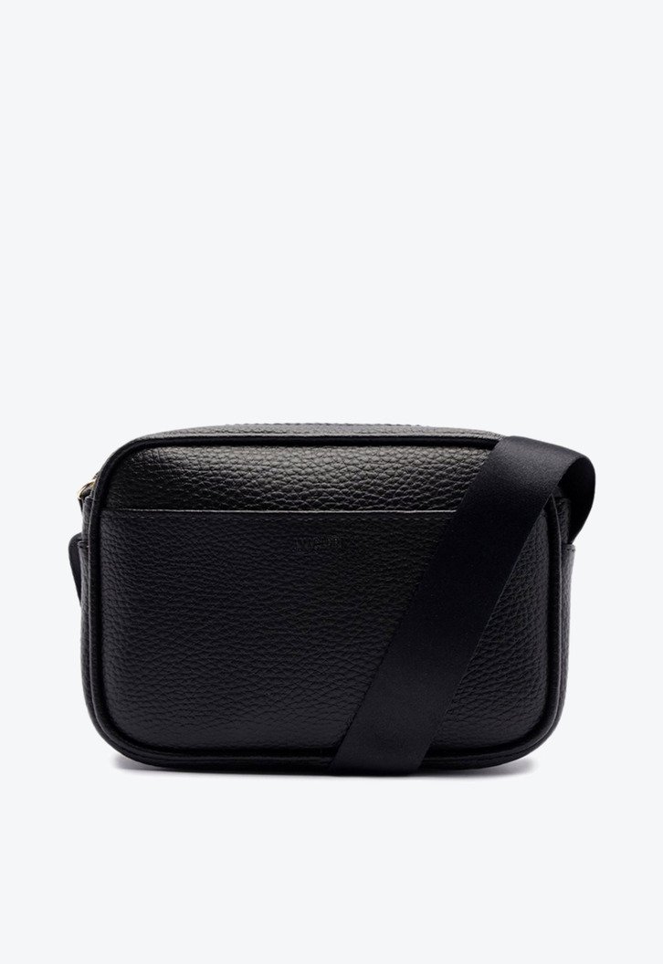 Bolsa Tiracolo Pequena Alça Gorgurão Preta