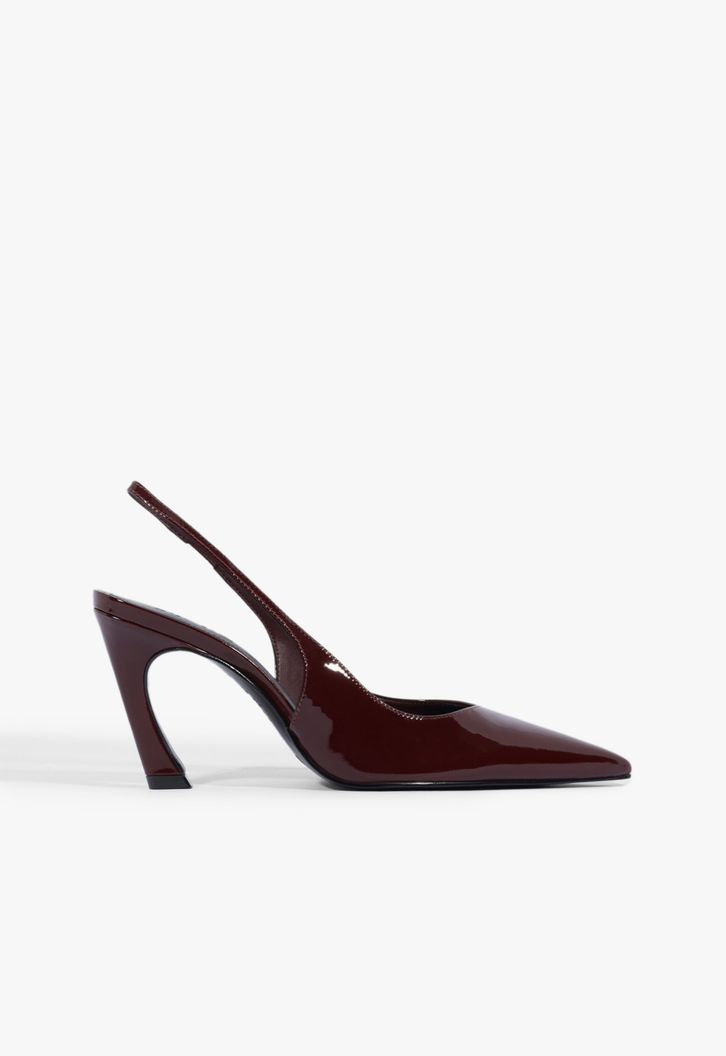 Scarpin Slingback Lexi Couro Vermelho