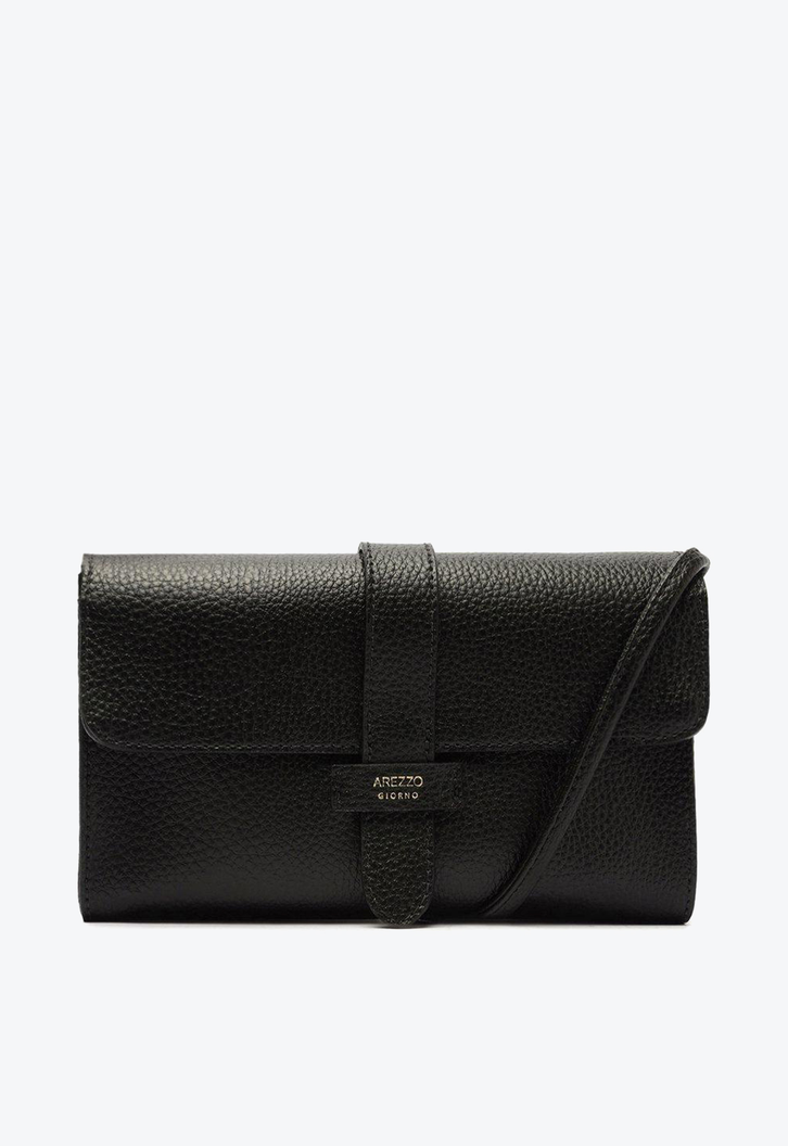 Bolsa Tiracolo Preta Arezzo Betina Pequena