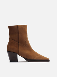 Bota Marrom Acamurçada Cano Curto Western