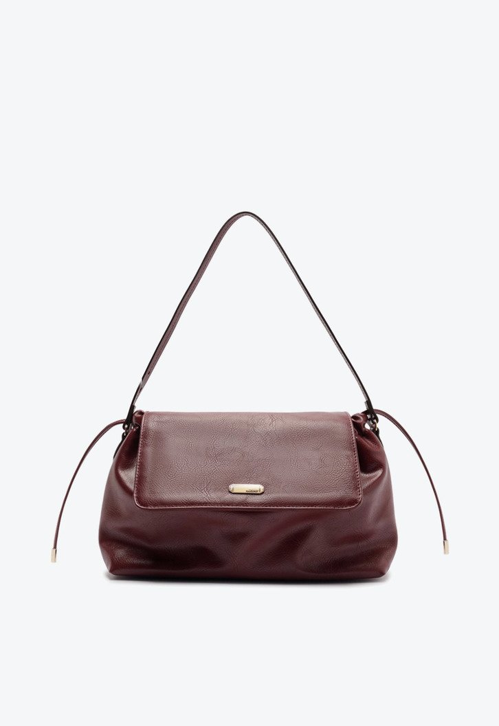 Bolsa Tiracolo Média com Tampa Vermelha