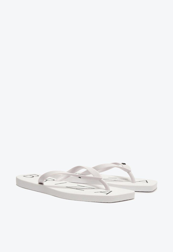 Chinelo De Dedo Branco Brizza Injetado