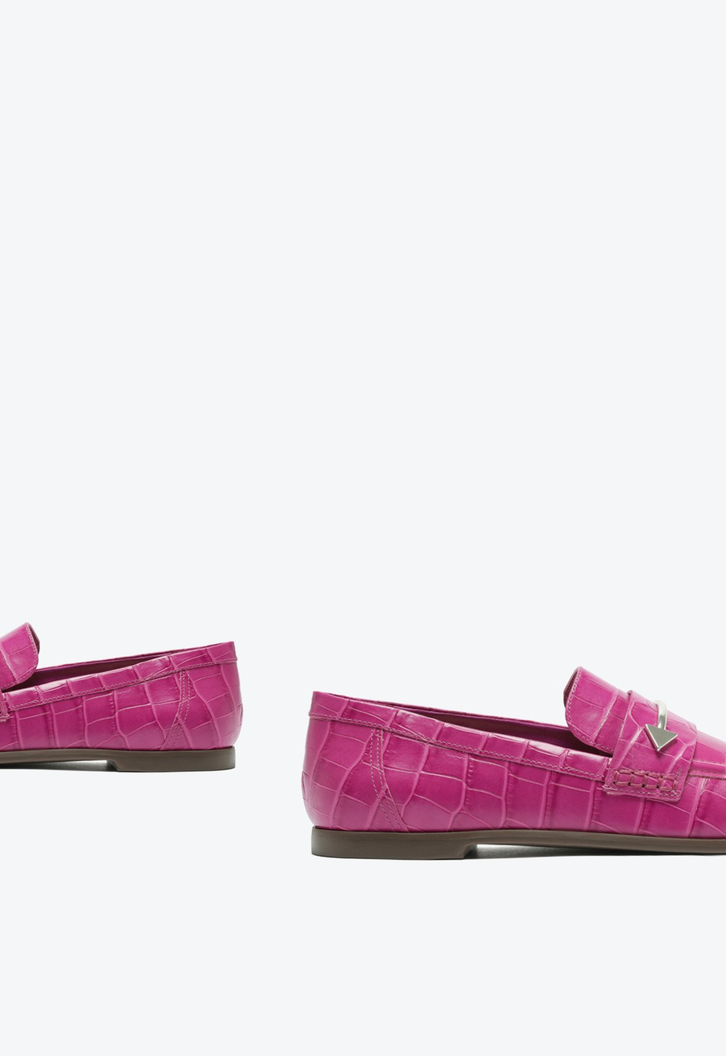 Mocassim Desmond Couro Rosa