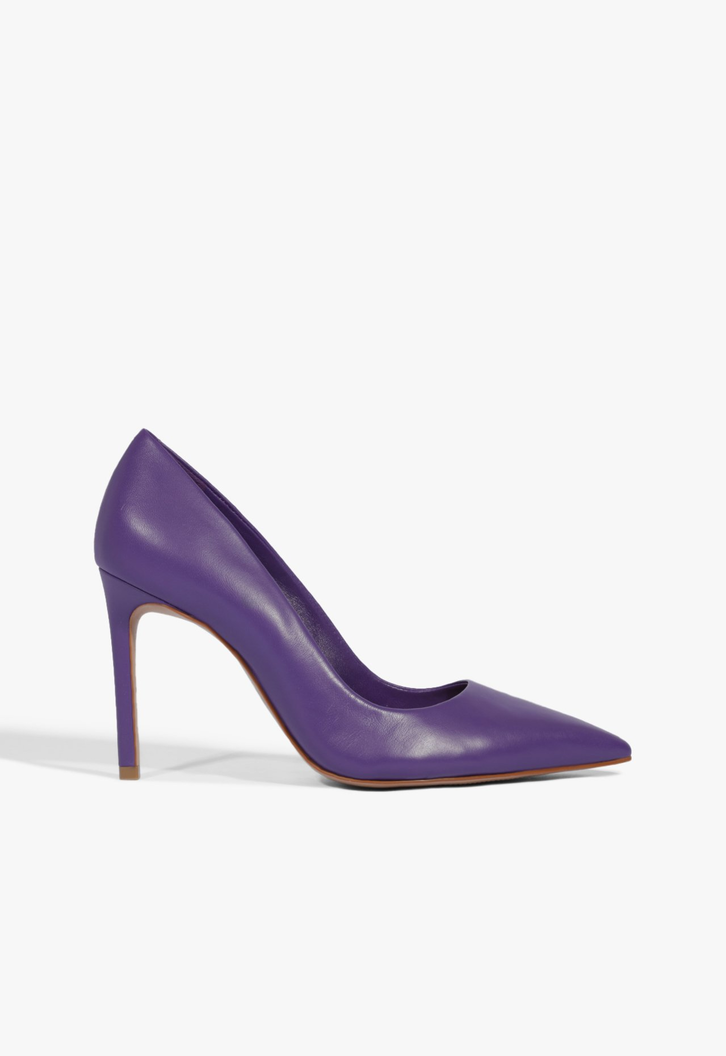 Scarpin Classic Pointy Nobuck Roxo