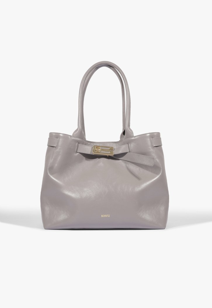 Bolsa Schutz Tote Heather Grande Couro Azul