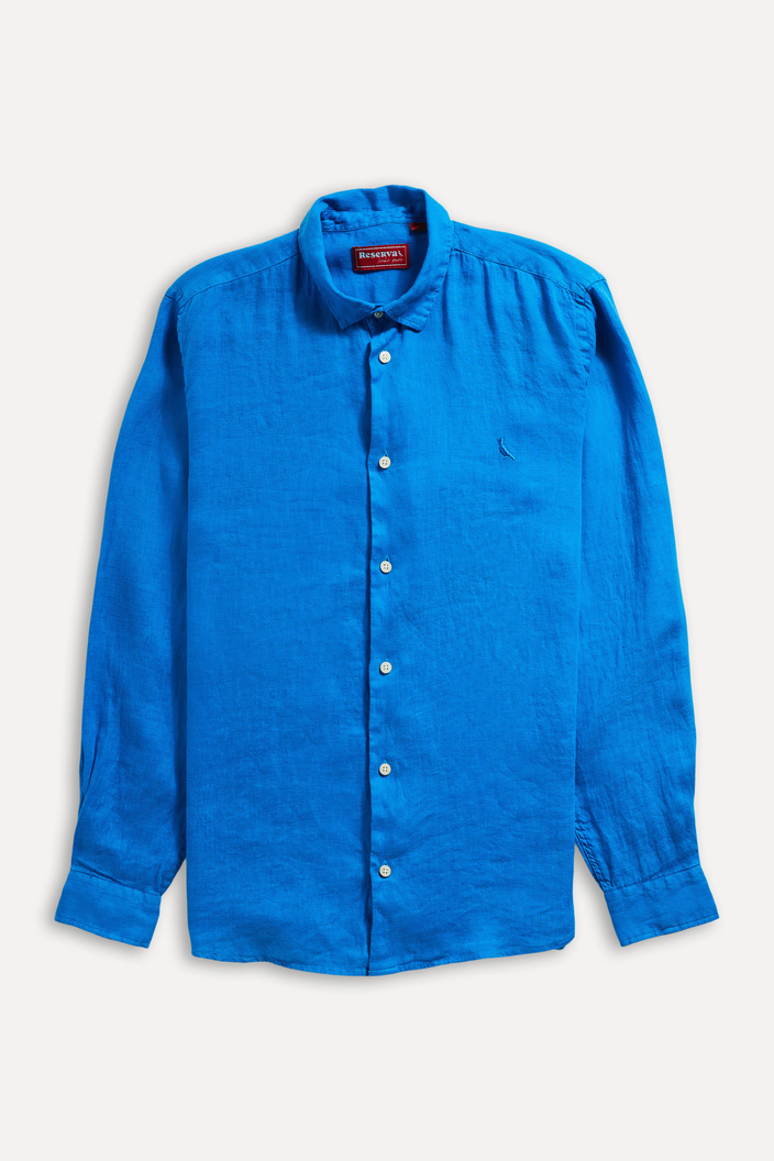 CAMISA AZUL ROYAL RESERVA LINHO