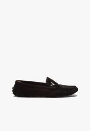 Sapato Mocassim Preto Schutz Triangle Nobuck
