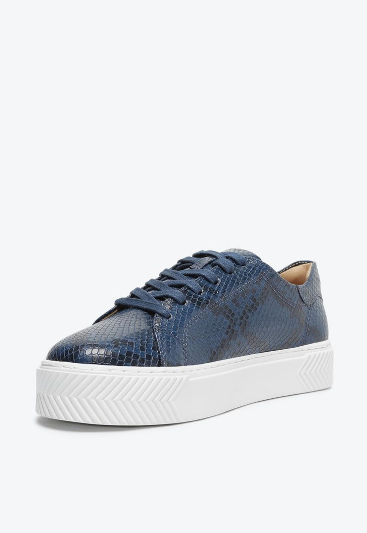 Tênis Azul Anacapri Marinho Snake Flatform