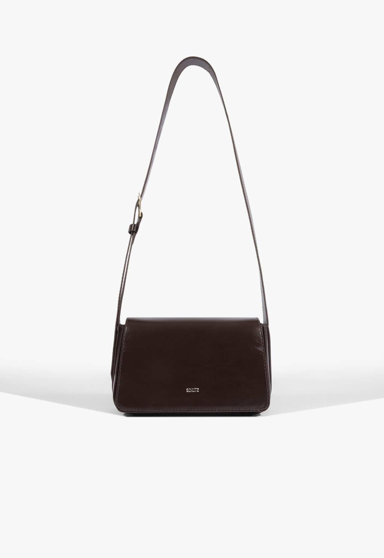 ルナ　0910 Bolsa Tiracolo Yuna Couro Marrom | ZZ MALL