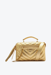 Bolsa Tiracolo Dourada Schutz Mirella Couro