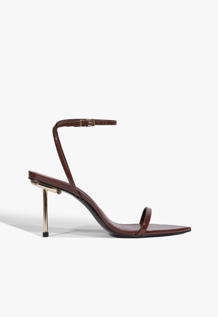 Sandália Aura Couro Vinho