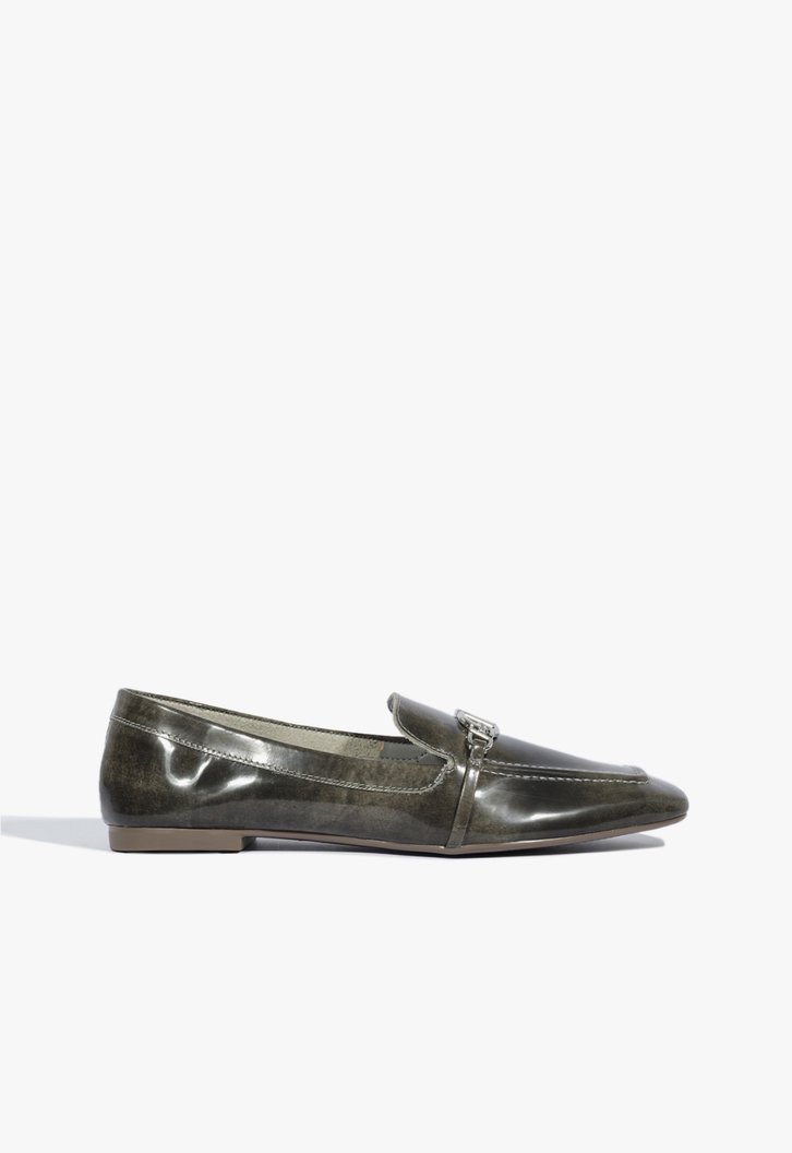 Mocassim Marrie Couro Chumbo