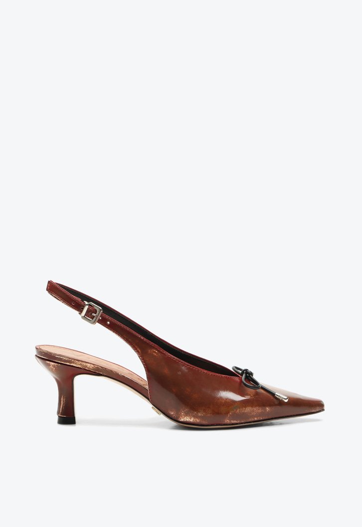 Slingback Marrom Vicenza Japão | ZZ MALL