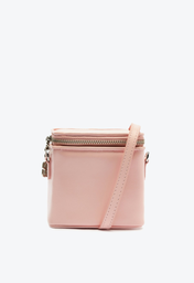 Bolsa Tiracolo Rosa Schutz Pequena Boxy Couro