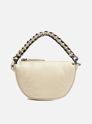 Bolsa Tiracolo Off-white Arezzo Couro Paloma Pequena Bordada