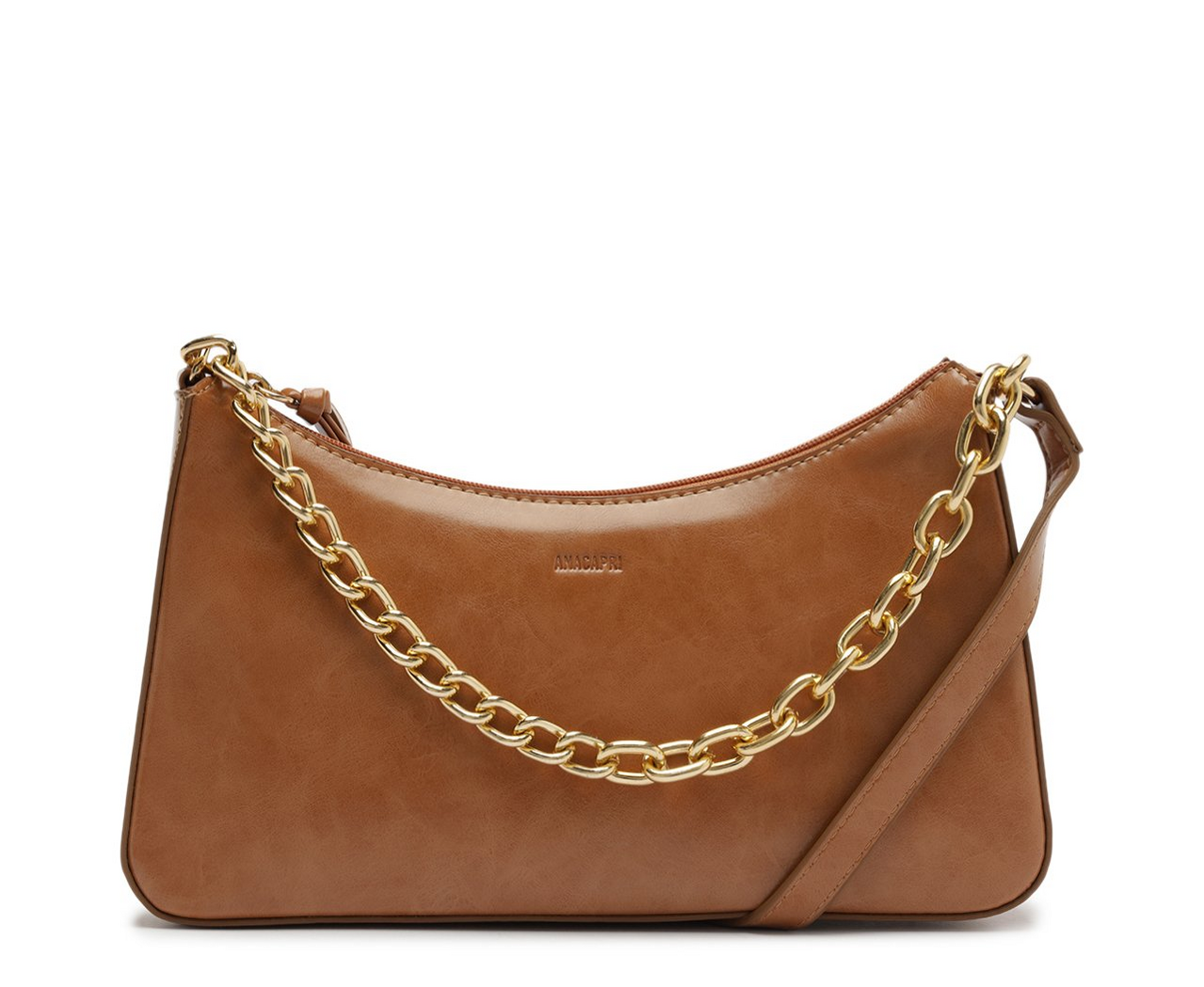 【ana】 Bolsa Tiracolo Média Corrente Marrom | ZZ MALL