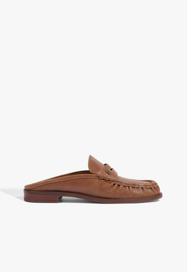 Mule Schutz Mocassim Tyche Couro Marrom | ZZ MALL