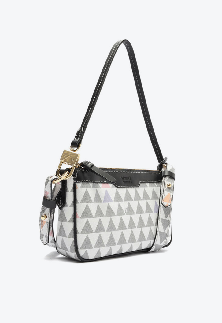 Bolsa Tiracolo Branca Schutz Pequena Emmy Triangle