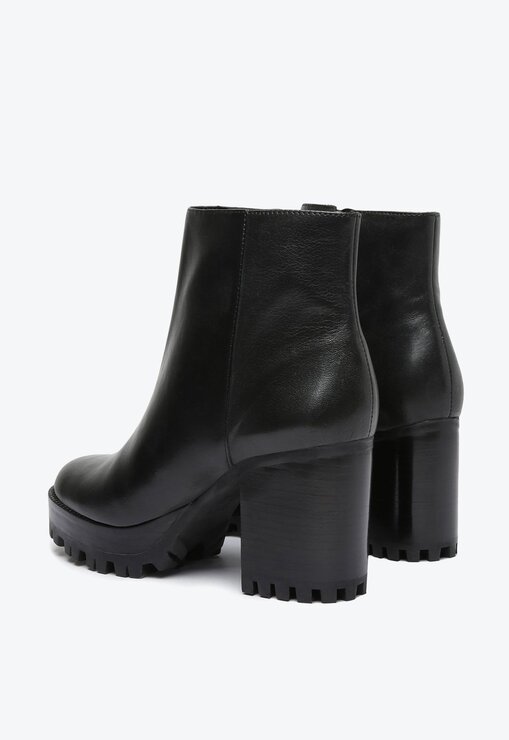 BOTA PRETA SCHUTZ GRUNGE SALTO MÉDIO