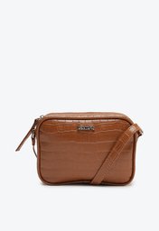 Bolsa Crossbody Marrom Anacapri Média Croco