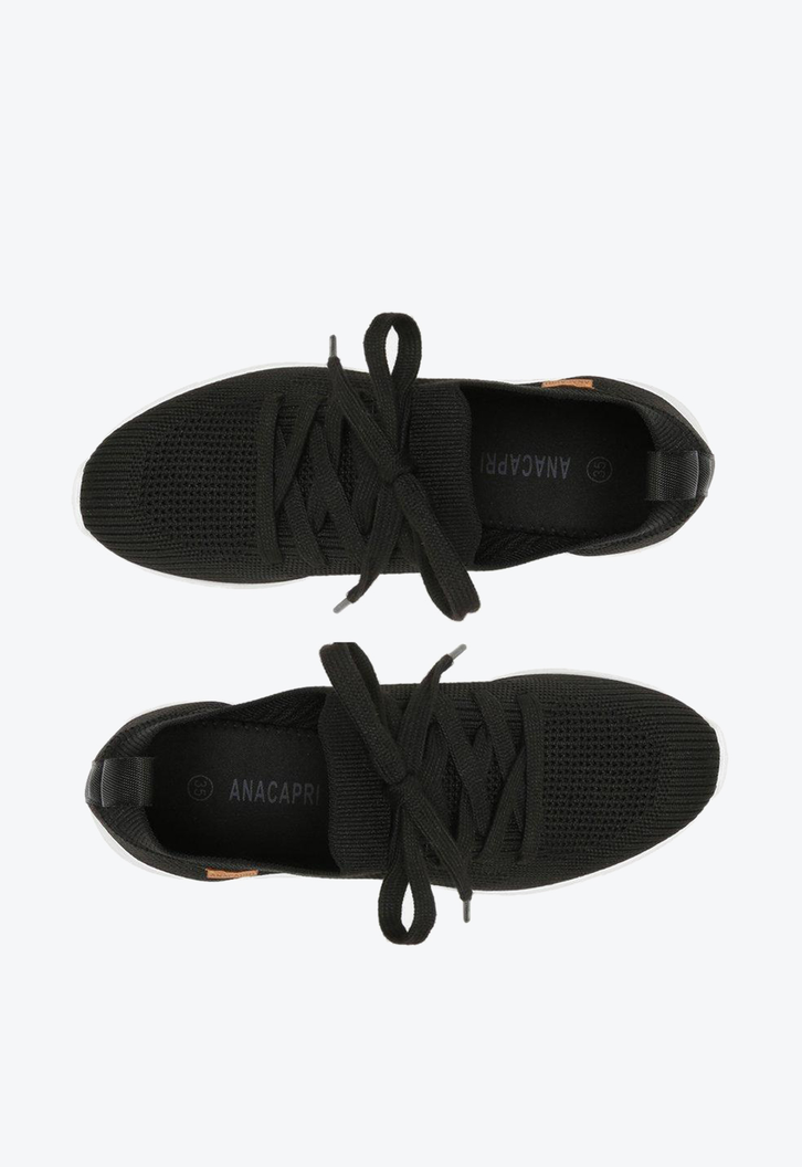 Tênis Preto Anacapri Knit Sporty