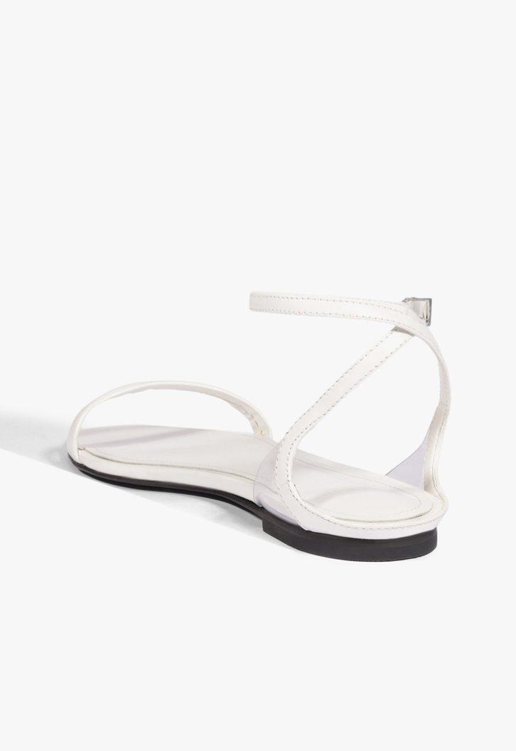 Sandália Skye Flat Couro Branca