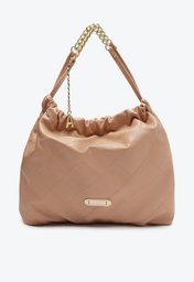 Bolsa Nude Anacapri Baguete Média Matelassê Triangular