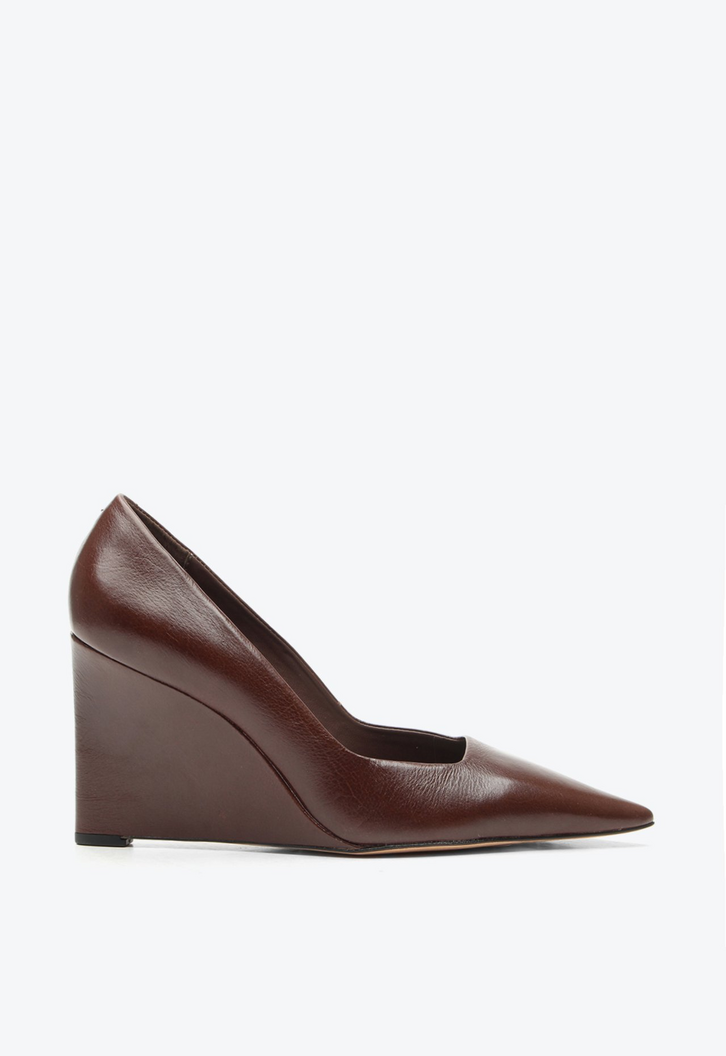 Scarpin Anabela Vitória Marrom