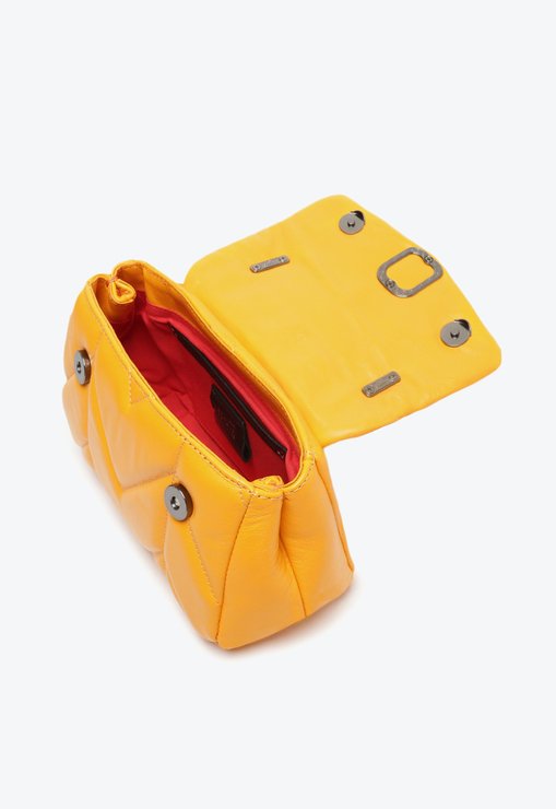 BOLSA TIRACOLO LARANJA SCHUTZ COURO MATELASSÊ SS LOKS