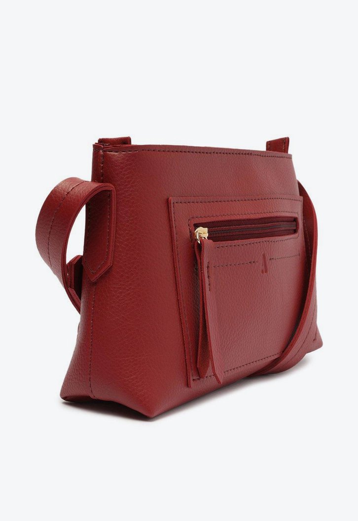 Bolsa Tiracolo Roxa Anacapri Bolso Frontal Média