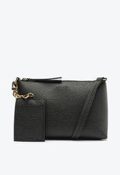 Bolsa Crossbody Preta Anacapri Média Porta-cartão Removível