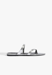 Rasteira Prata Schutz Statement Flats