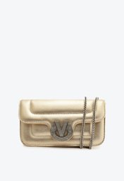 Bolsa Tiracolo Dourada Vicenza Star Pequena