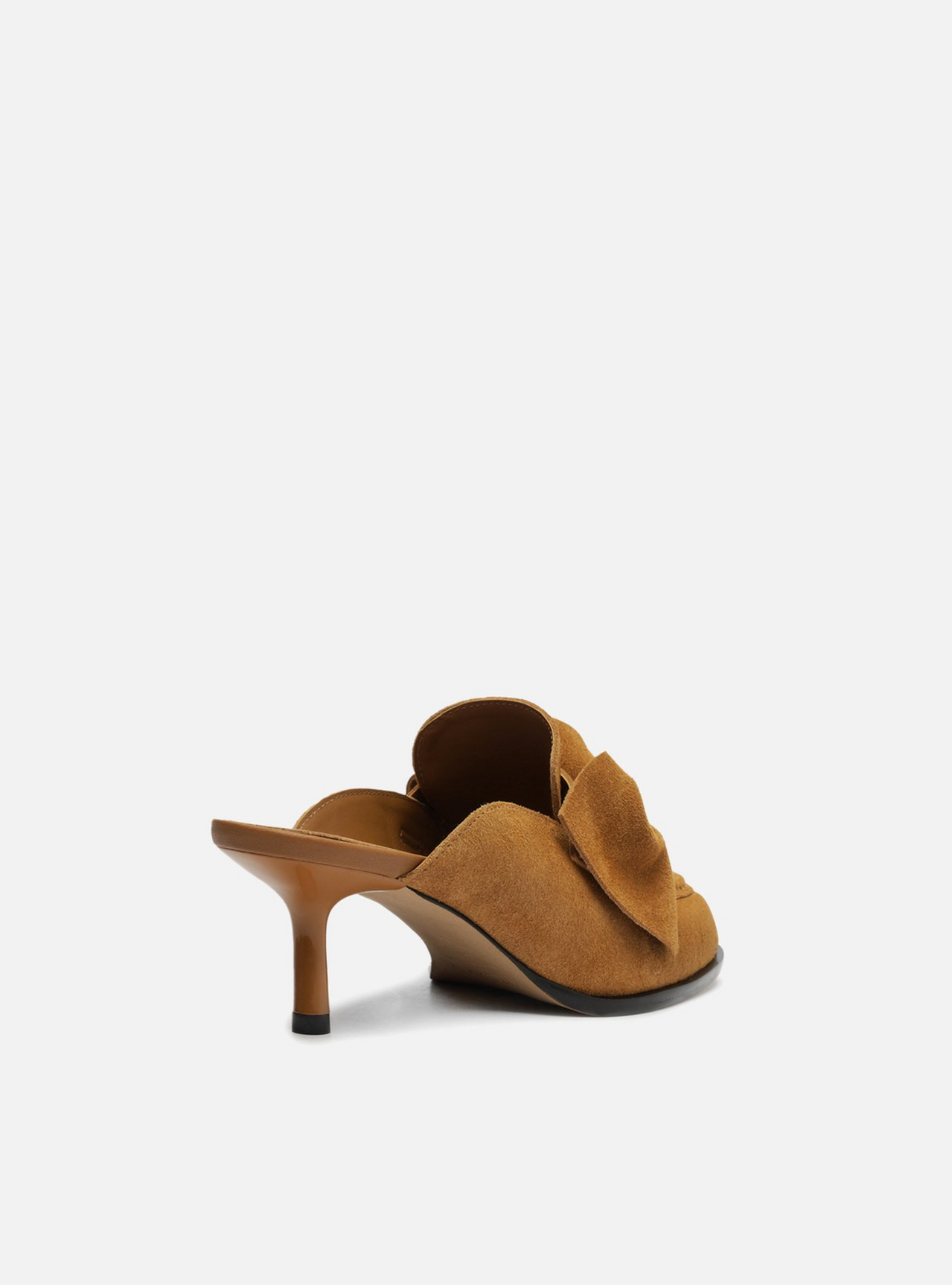 Mule Marrom Acamurçado Laço | ZZ MALL