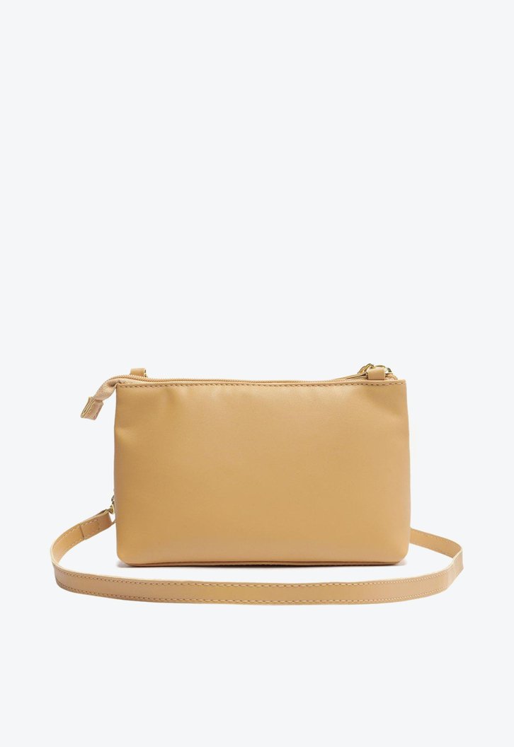 Crossbody Nude Anacapri Básica Corrente Pequena
