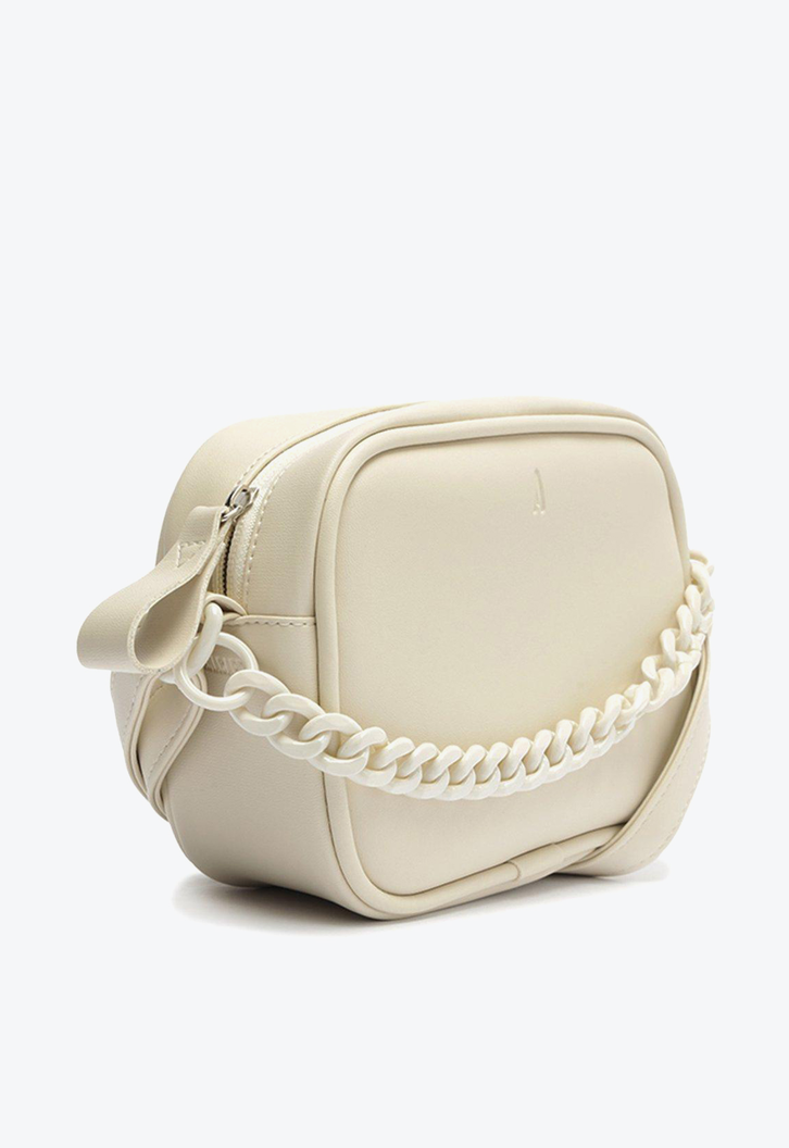 Bolsa Crossbody Branca Anacapri Corrente Monocromática Pequena