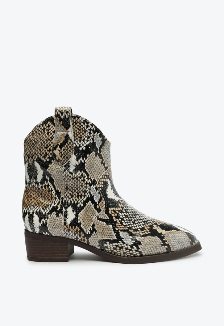 Bota Cano Curto Snake Western