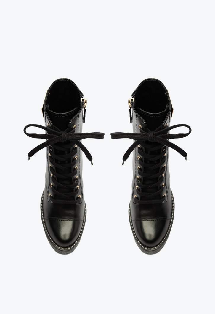 Bota Preta Schutz Theo High Couro