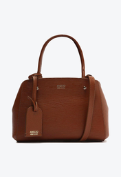 Bolsa Tote Marrom Arezzo Couro Bella Pequena