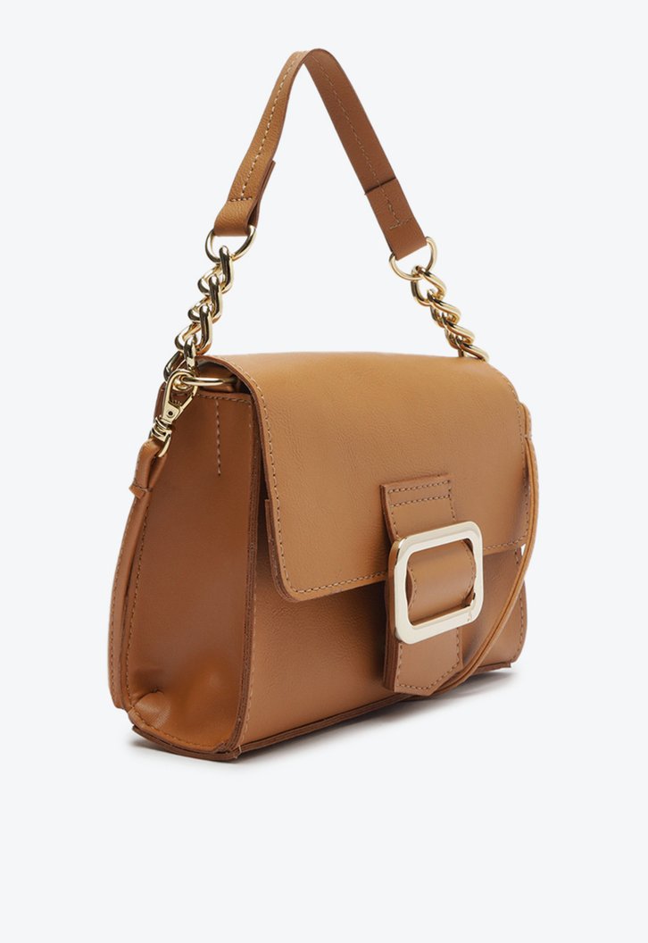 Bolsa Crossbody Marrom Anacapri Média Fechamento Fivela